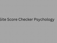 Site Score Checker Psychology