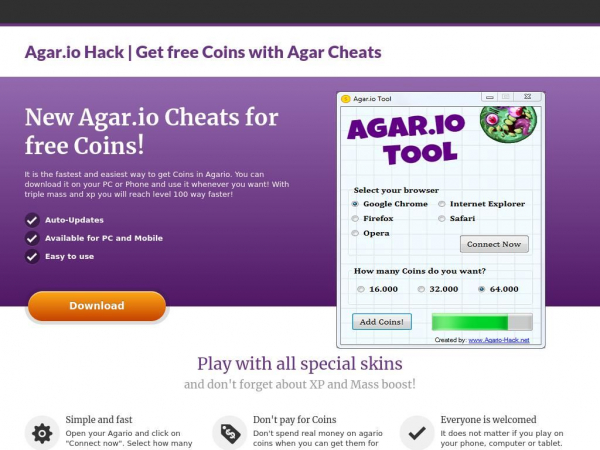 Agar.io Hack | Get free Coins with Agar Cheats