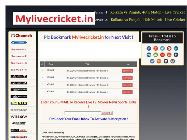 My cricket hotsell live streaming