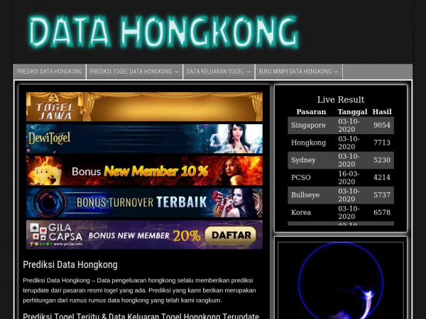Togel Data Hongkong | Prediksi Angka Keluaran Togel Dan Lomba Prediksi
