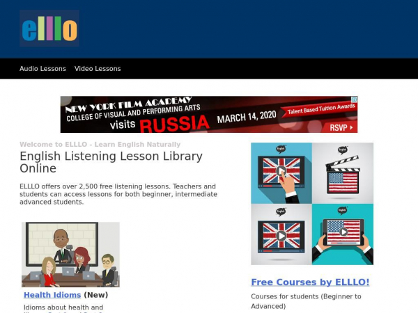 ELLLO - English Listening Lesson Library Online