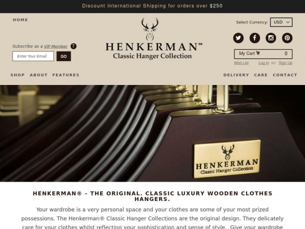 Henkerman: 'Best Luxury Clothes Hanger Brand