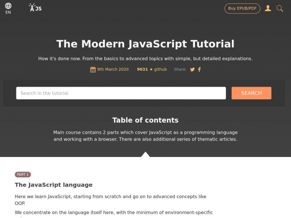 the-modern-javascript-tutorial