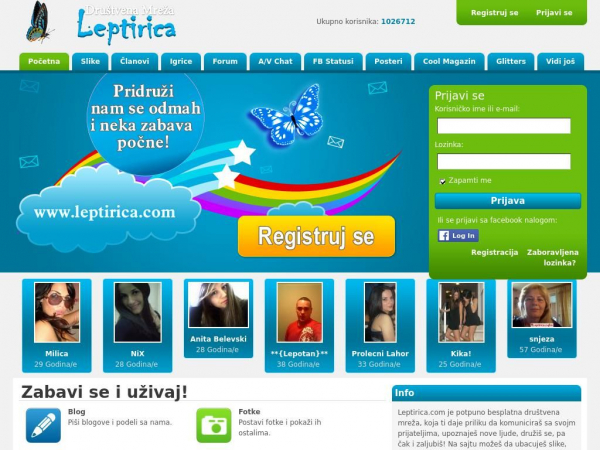 Leptirica chat