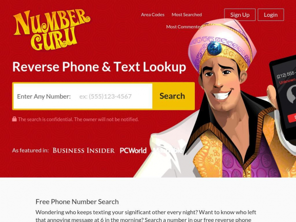 Free Reverse Phone Lookup | NumberGuru