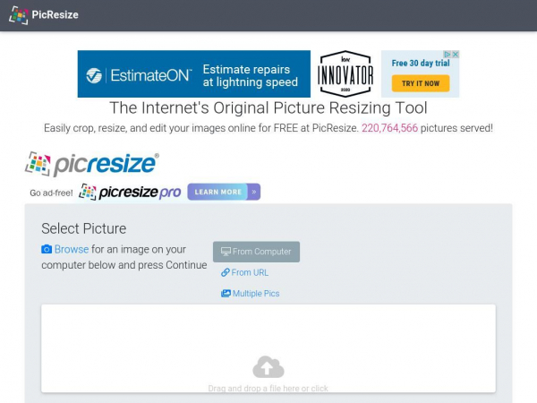 PicResize - Crop, Resize, Edit Images Online For Free!