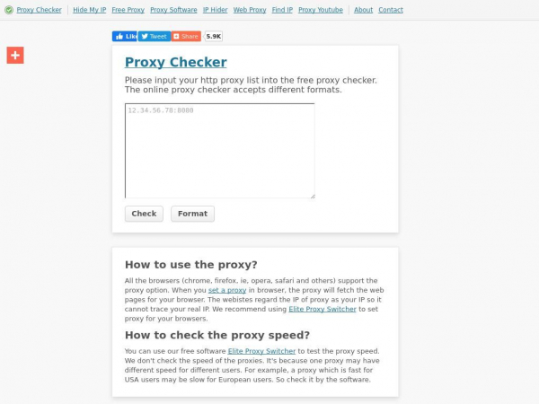 Proxy Checker - Online Proxy Checker for IP:Port Proxies