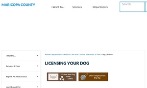 Licensing Your Dog  Maricopa County, AZ